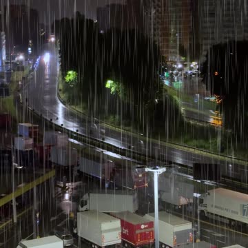 Pioggia intensa con tuoni a mezzanotte.. 🌧️⛈️🌩️⚡️💤#rainsound #thundersounds #rainoundforsleep