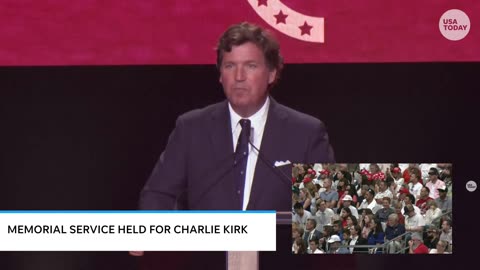 Full Tucker Carlson speech at Charlie Kirk memorial service