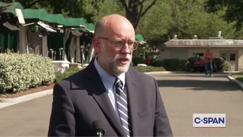 Russell Vought Speaks to Reporters After Senate Recissions Vote