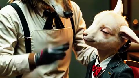 Wild Cuts: Inside the Animal Barbershop #ai #shortsyoutube #shortsvideo #shortvideo #shorts #barber