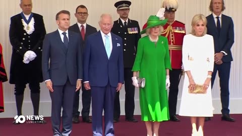 4 French President Macron is hosted by King Charles in a historic