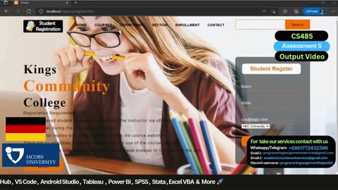 Student Work (Assignment) | CS485 Assignment 5 - Advanced Databases Project | Jacobs University