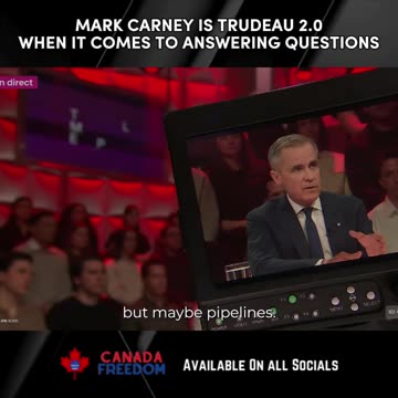 Mark Carney is Trudeau 2.0 (Will not Answer Questions)