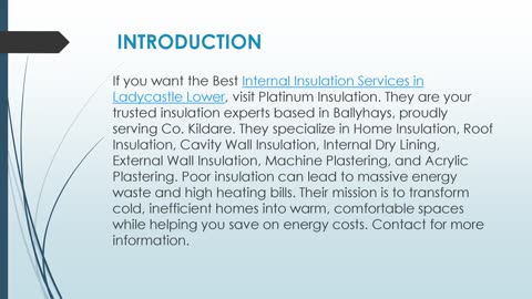 Best Internal Insulation Services in Ladycastle Lower