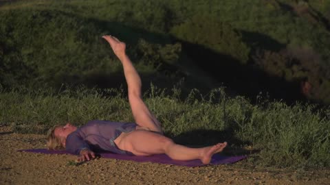 Nearly Nude Yoga by Maren - Leg Stretches