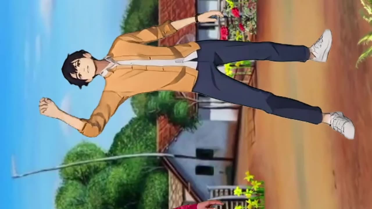 Uk With Cartoon-Gulabi Sarara-Aivideo-Vertical