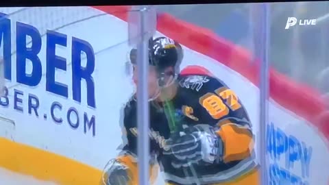 Penguins C #87 Sidney Crosby 🥅(23)🏒Wrist-Shot Goal