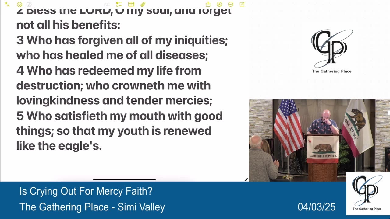 Is Crying Out For Mercy Faith?