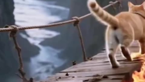 Cat vs gorilla