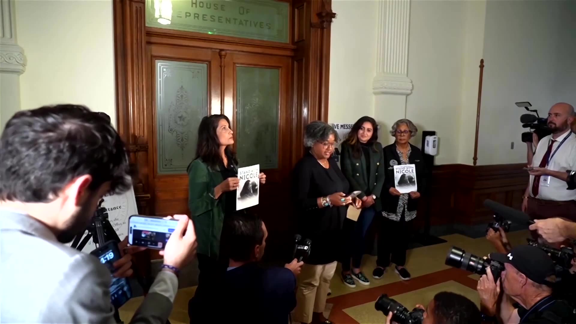 Texas Democrats join protest against police monitor in state House