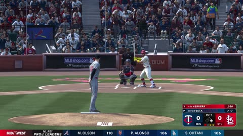 MLB The Show 25 St Louis Cardinals Franchise Game 2 Twins Vs Cardinals CPU Vs CPU