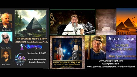 SHUNGITE REALITY 9/2/25 - Jerome Zoran Shungite and Sound Healing