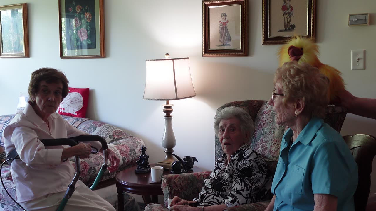 CGPA Puppet News "live report" from Theresa's 99th birthday party
