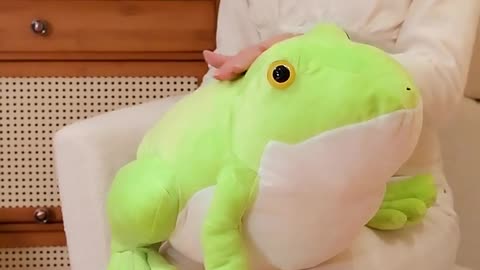 Yangzhou new sunrise Cute Plush Frog Pillow Stuffed Toys Plush Red Lip