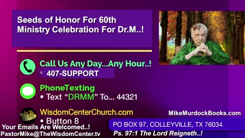 Re-Air: Bible Wisdom LIVE With Mike Murdock..!!!