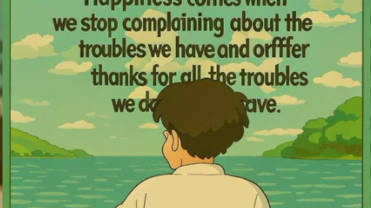 Happiness comes