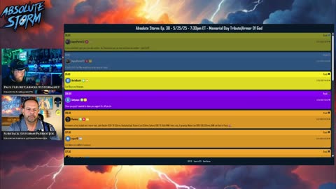 Absolute Storm: Ep. 30 - 5/25/25 - 7:30pm ET - Memorial Day Tribute|Armor Of God