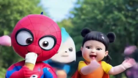 WHERE IS MY ICE CREAM SUPERMAN SQUID GAME GIRL DOLL GTA V #squidgame #shorts_video