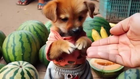 The poor puppy was made fun by his friend because he did not have good clothes