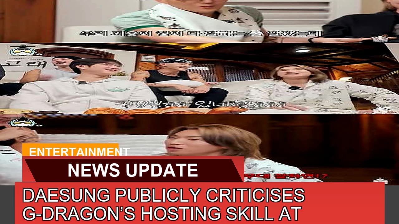 Daesung Publicly Criticises Gdragons Hosting Ski