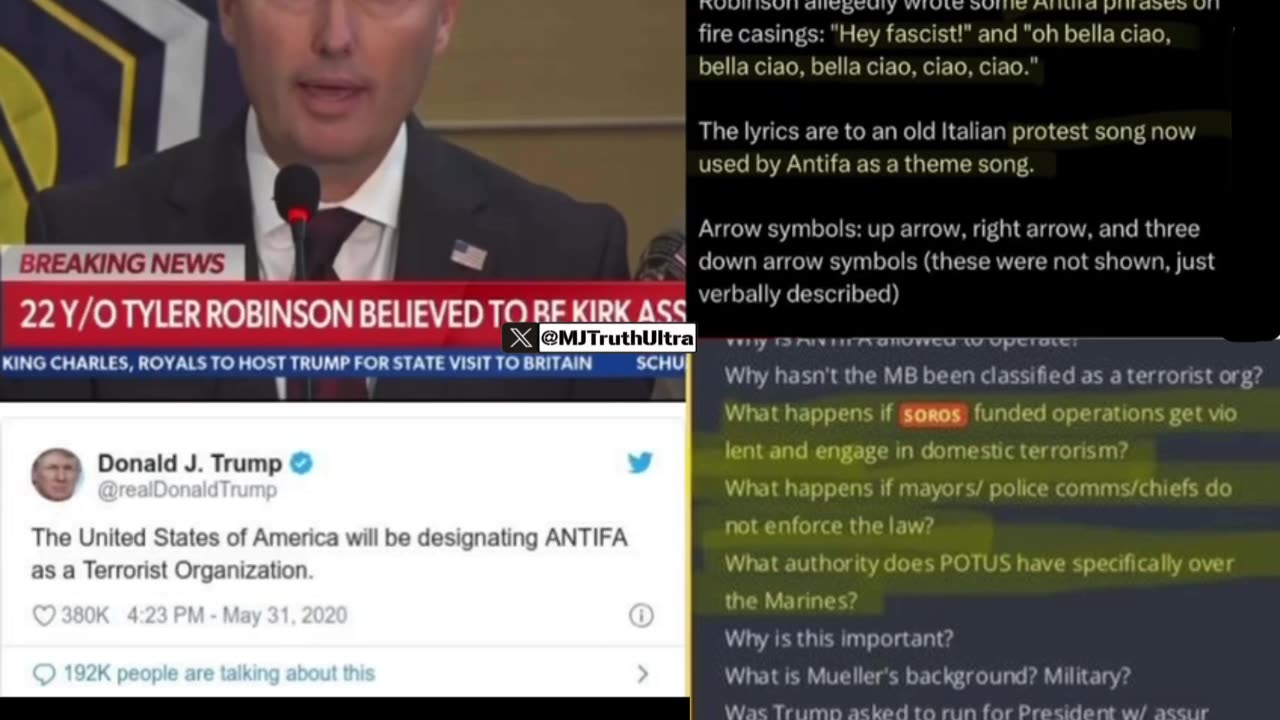 Tyler Robinson allegedly wrote some Antifa phrases on fire casings-“Hey fascist!" and "oh bella ciao, bella ciao, bella ciao, ciao, ciao."