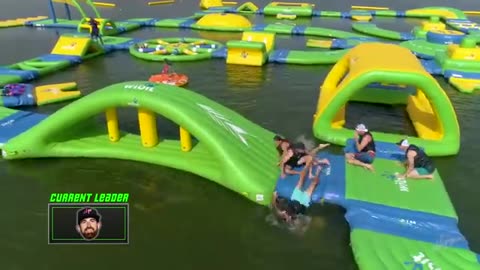 Incredible: Nerf Blasters Floating Island Battle | Dude Perfect