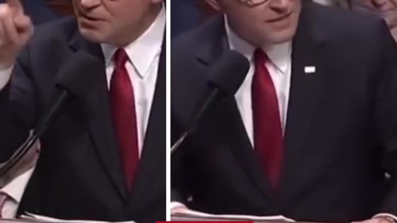 Mike Johnson Says "In God We Trust", Not Our Government. (CC)