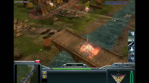USA Laser General vs GLA - Command and Conquer Generals Zero Hour Skirmish Gameplay
