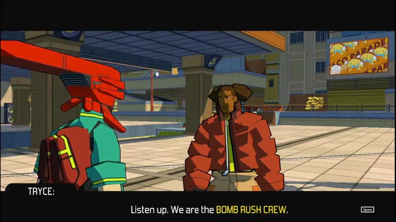 Bomb Rush Cyberfunk chapter 1 - Introducing Bomb Rush Crew