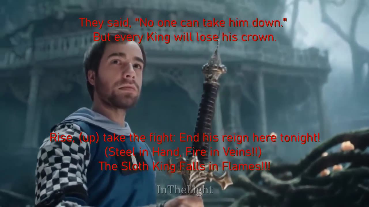 InTheLight ~ Fall Of The Sloth King { Lyrics ) Remix 1 Christcore Slowed