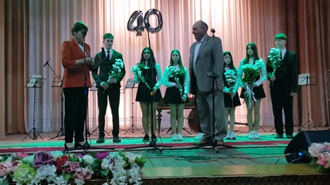 Ștefan Gligor la Sărbătorirea a 40 de ani de la deschiderea Casei raionale de cultură 2/29