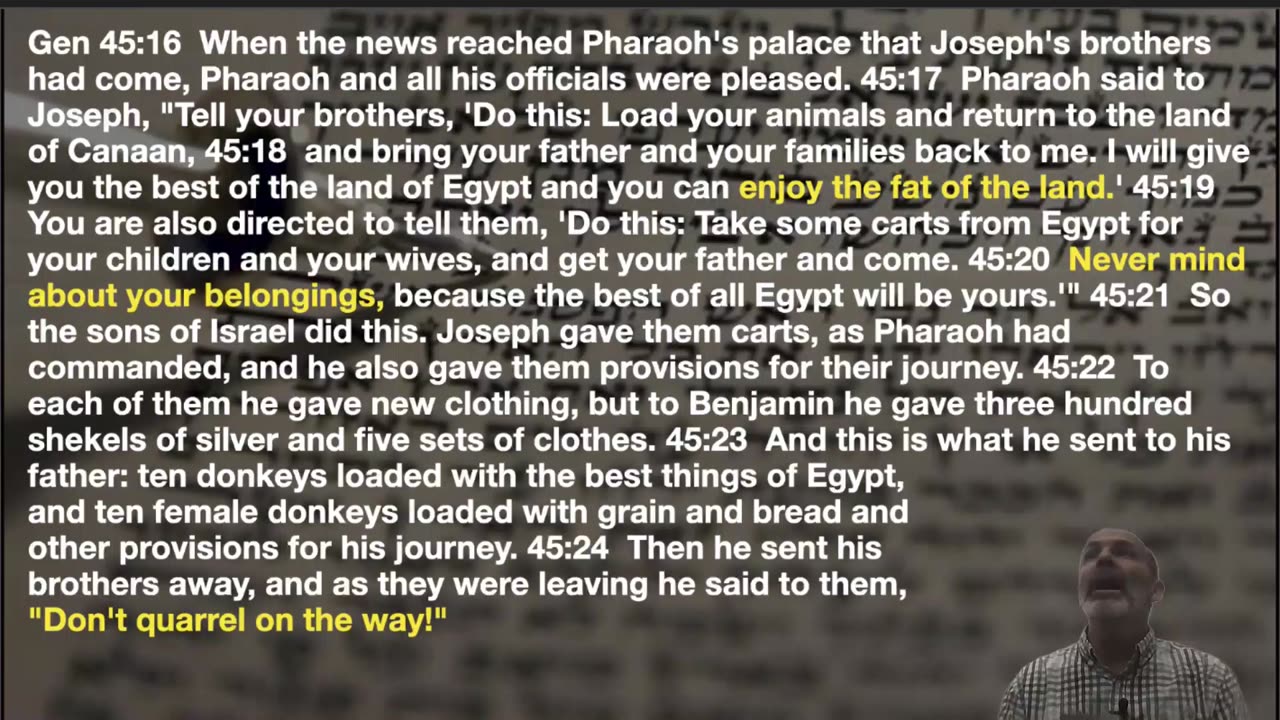 Genesis 45:9 to End: Jesus in Joseph