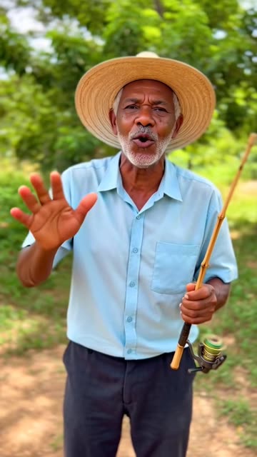 PEIXE GIGANTE PEGUE COM VARA DE BAMBU 😳🐟