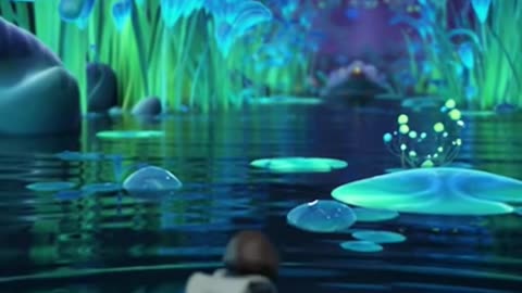 POV: Night Walk Through an Alien Marsh 🌌🪷 | Tiny Explorer Dreamscape