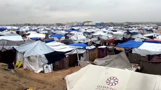 A baby dies from cold after storm sweeps Gaza tent camps
