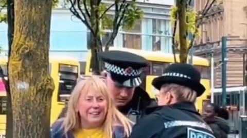 A woman in England said her country is Christian — so she was ARRESTED.