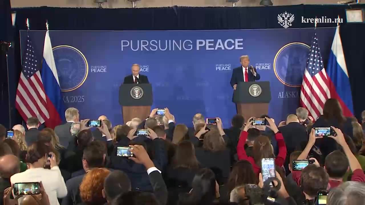 Full video of Vladimir Putin's remarks during the joint news conference with Donald Trump