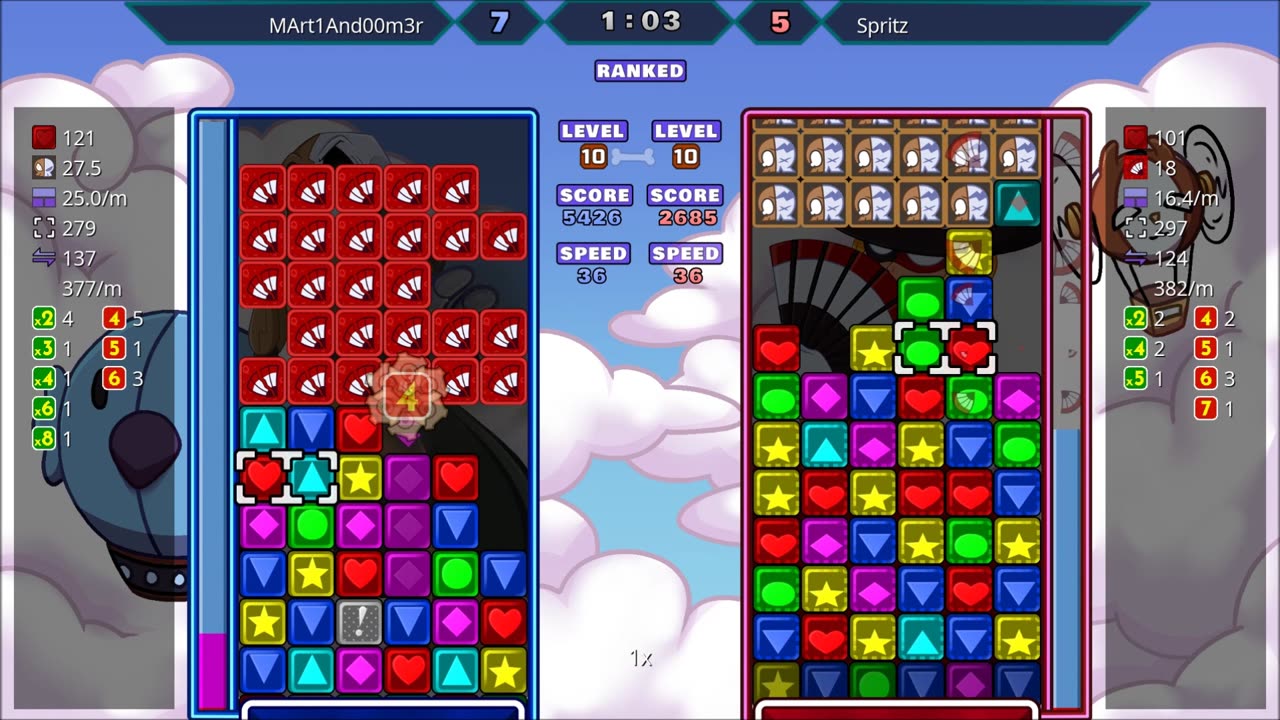 Panel Attack 2-Player (8-2-2025): MArt1And00m3r vs Spritz