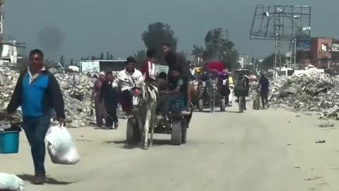 The Palestinians in northern Gaza are on the move again.