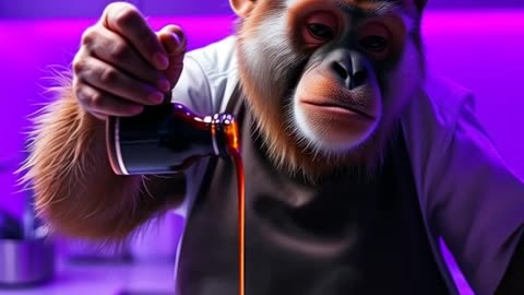 The monkey cook