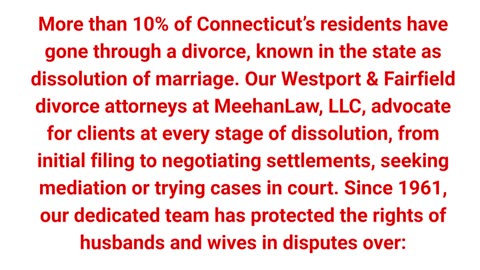 Meehanlaw LLC - Professional Divorce Attorney in Fairfield, CT
