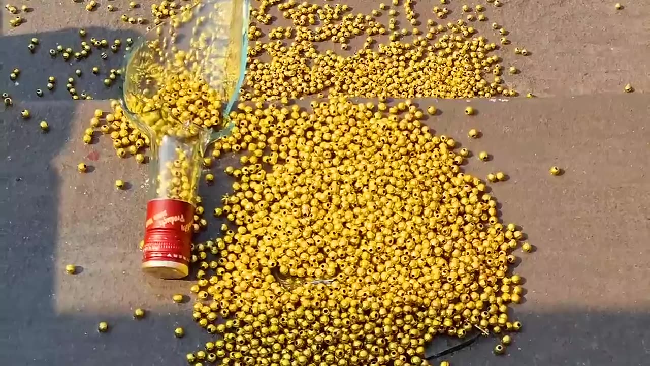 breaking glass bottle crushing crunchy and soft thing