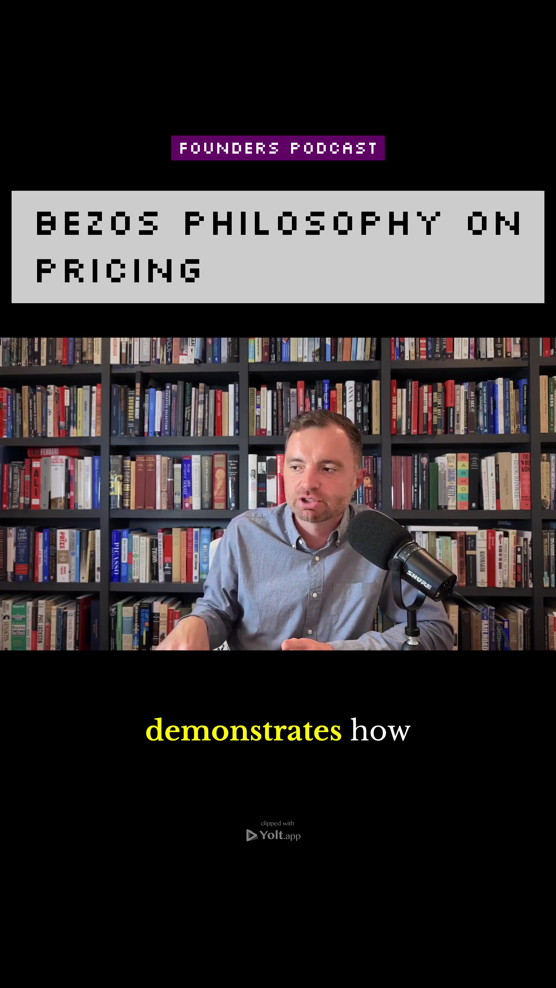 Bezos: Charge Less! - Founders Podcast #entrepreneurship #jeffbezos #costefficiency