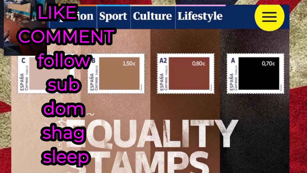 #spain, #woke, #racist , #stamps,