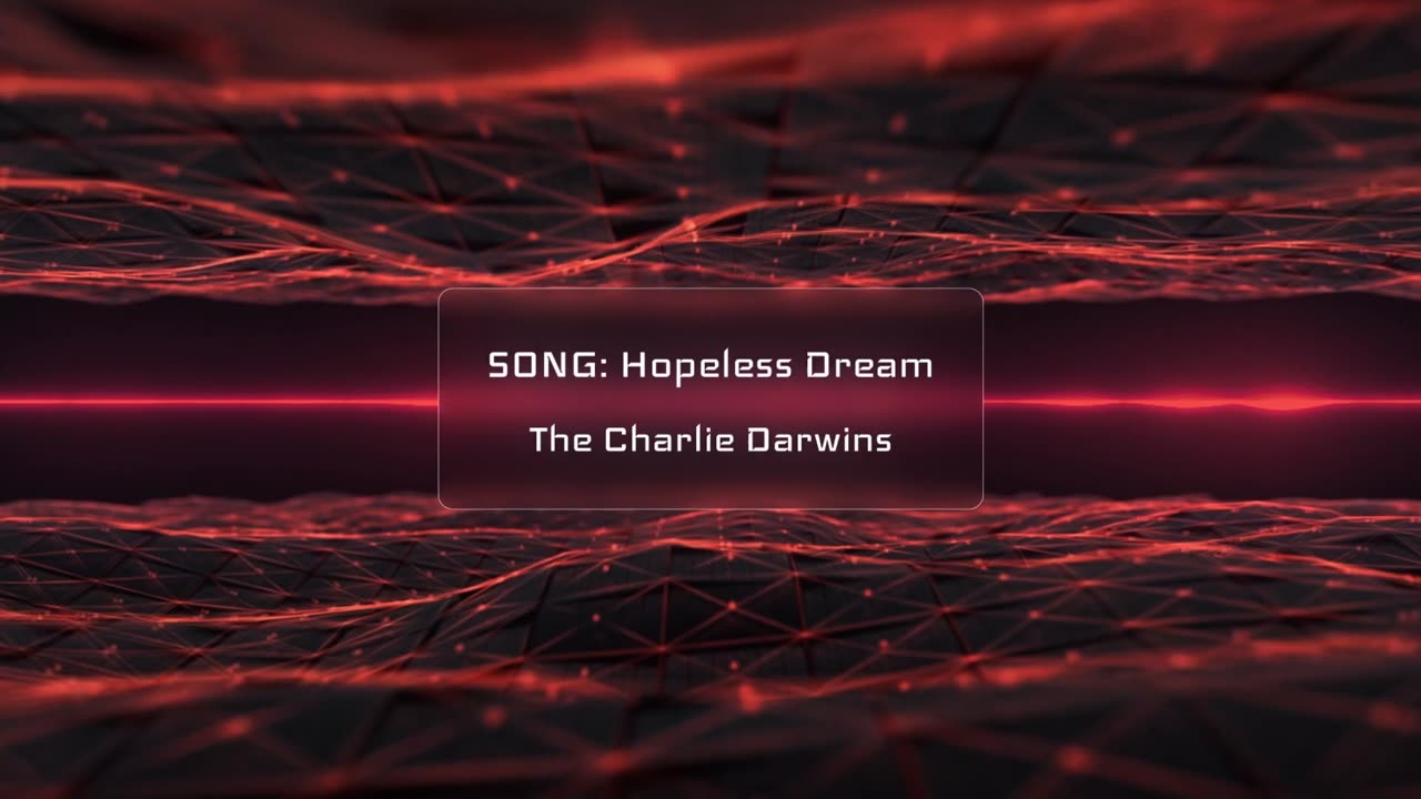 The Charlie Darwins - Hopeless Dream Music Visualizer Pulsing Red 1080p