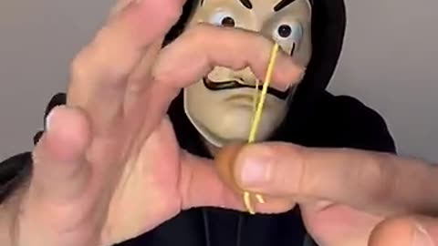 Shocking: Rubber band magic trick tutorial #shorts #viralvideo #viral #trending