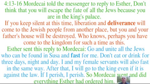 Esther 4 Deliverance with Mordecai at Relate4ever