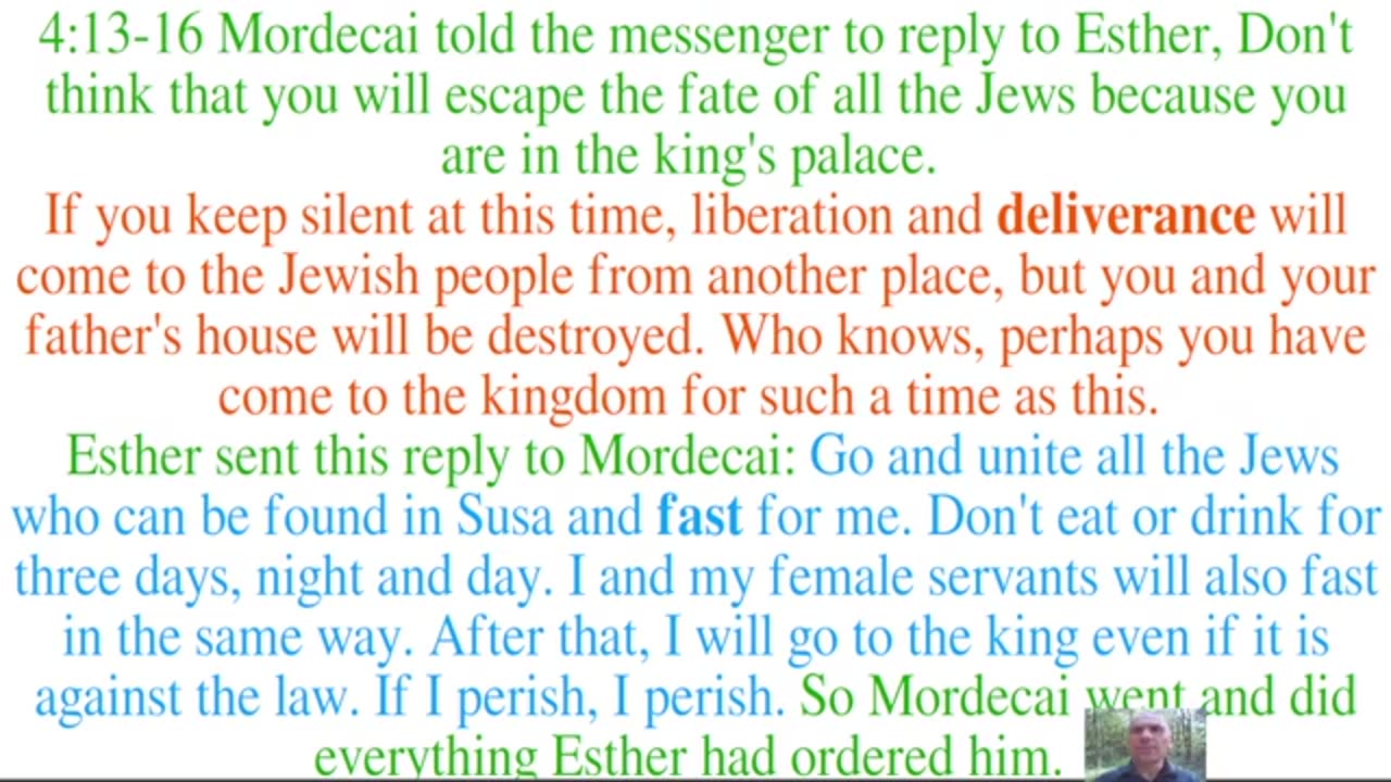 Esther 4 Deliverance with Mordecai at Relate4ever