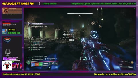 Destiny 2: 5-12-25 Veles Labyrinth is the Lost Sector. Arc/Strand Surge.