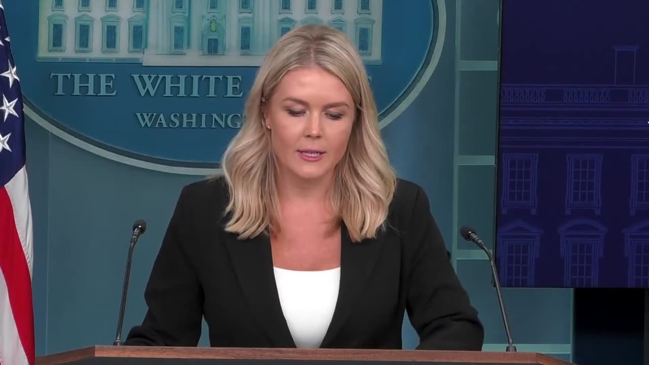 White House press briefing with Karoline Leavitt